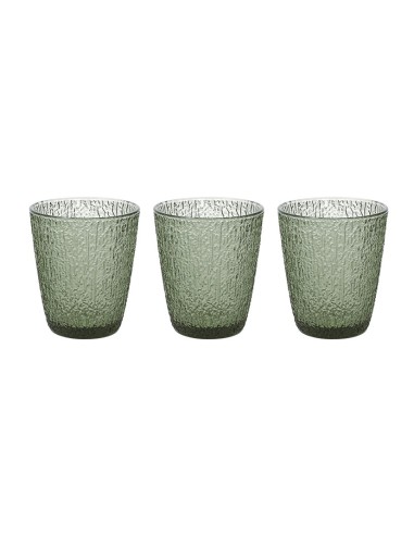 JUEGO 3 VASOS DAVOR VERDE