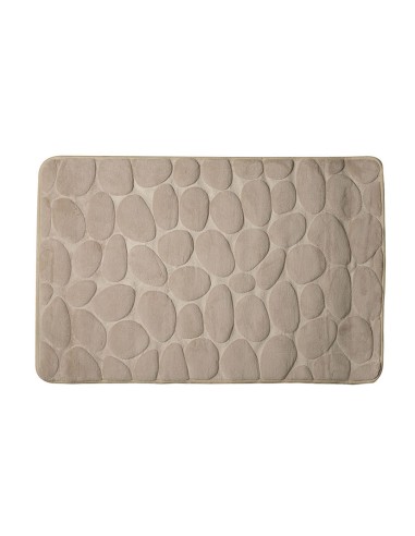 ALFOMBRA BAÑO PIEDRAS 50X80 CM. BEIGE