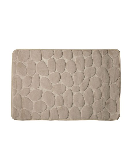 ALFOMBRA BAÑO PIEDRAS 50X80 CM. BEIGE