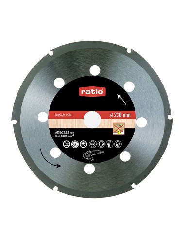 DISCO CORTE P/MADERA 230X2,0X22,2 RATIO