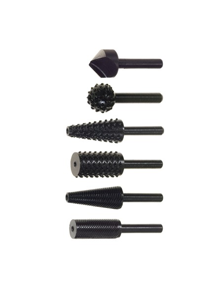 6 RASPAS SURTIDAS (3 MADERA, 3 METAL)