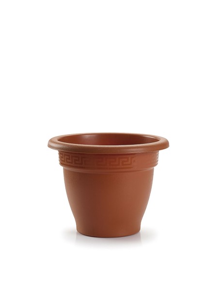 MACETA PLÁSTICO Ø 25 CM.TERRACOTA.