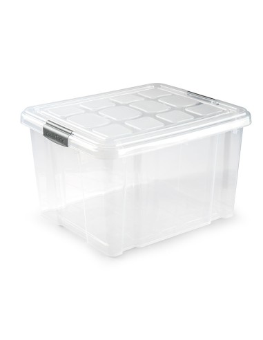 CAJA PLAST. 25L. PLATA 42X36X25 CM.