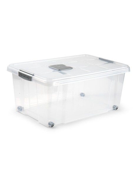 CAJA PLAST. 36L. PLATA 59X40X25 CM.