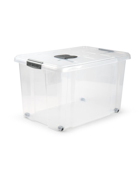 CAJA PLAST. 55L. PLATA 59X40X35 CM.