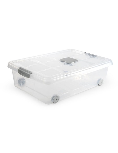 CAJA PLAST. 31L. PLATA 62X45X18 CM.