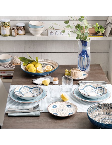 VAJILLA STONEWARE 18 PZ.METRO.CASABLANCA