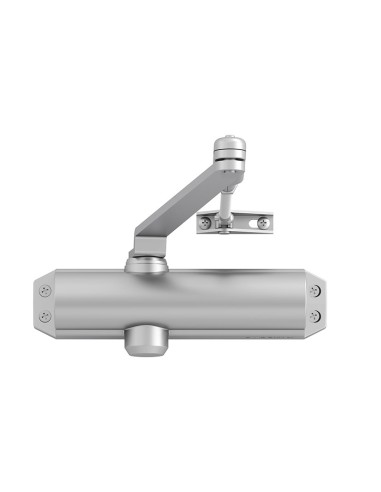 CIERRAPUERTAS DC 120-EV1 PLATA. TESA
