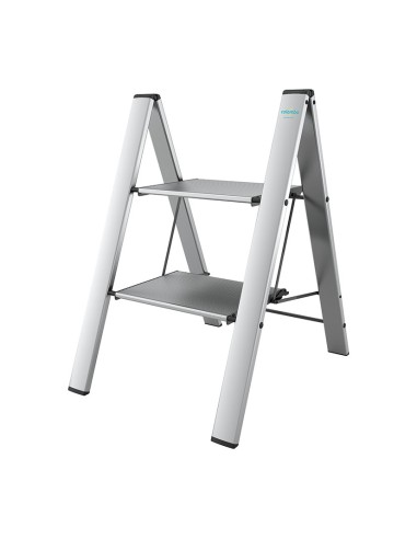 ESCALERA ALUMINIO ULTRA SLIM 2 PELDAÑOS