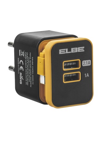 CARGADOR USB DE PARED 2xUSB + MICRO USB