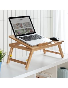 MESA PLEGABLE AUX. BAMBU LAPWOOD
