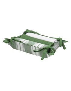 SERIE TEXTILE VERDE. SERVILLETERO 18X18