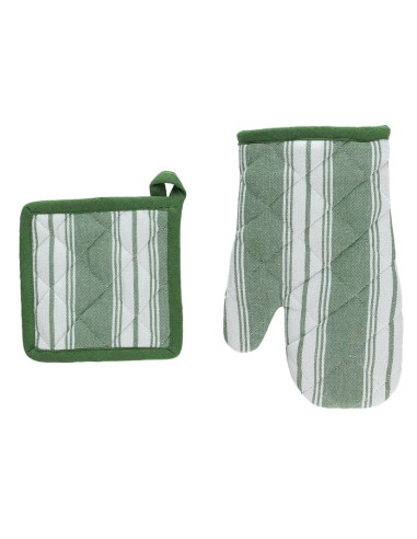 SERIE TEXTILE VERDE. MANOPLA+AGARRADOR