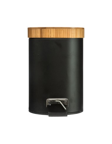 SERIE NATUREO. CUBO PEDAL 3L.NEGRO BAMBU