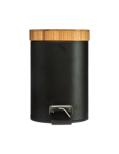 SERIE NATUREO. CUBO PEDAL 3L.NEGRO BAMBU