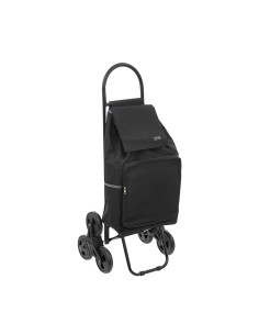 CARRO COMPRA TROLLEY 6 RUEDAS NEGRO