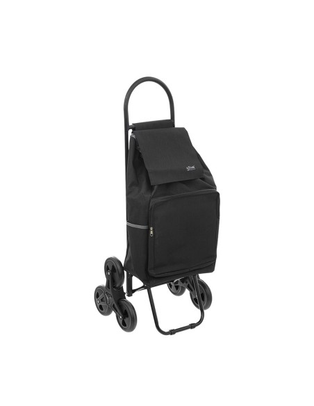 CARRO COMPRA TROLLEY 6 RUEDAS NEGRO