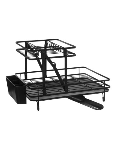 ESCURREPLATOS ACERO ABATIBLE NEGRO