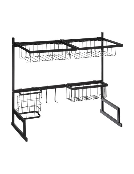 ORGANIZADOR FREGADERO METAL. NEGRO