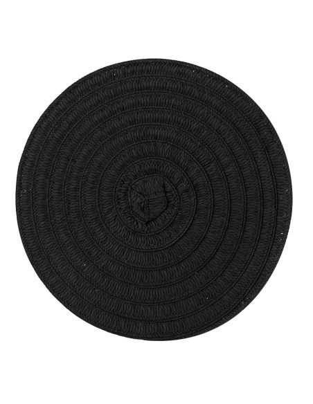 MANTEL INDIVIDUAL OLIVIA NEGRO Ø 38 CM.