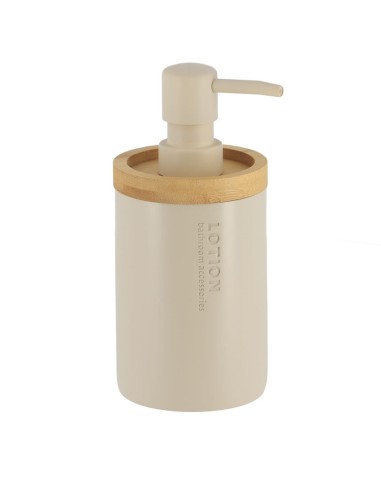 DOSIFICADOR JABON POLIRESINA BEIGE