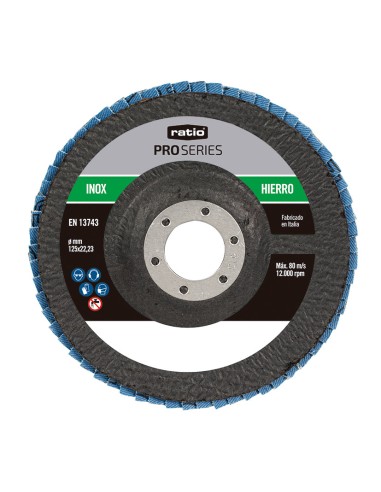 DISCO LAMINAS ZIRCONIO Z40/125 RATIO PRO