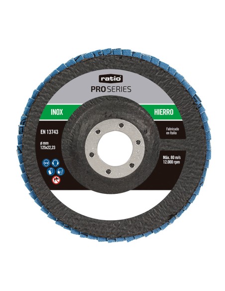 DISCO LAMINAS ZIRCONIO Z40/125 RATIO PRO