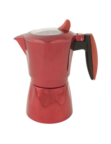CAFETERA AL. INDUCCION HABITEX ROJA 9 TZ