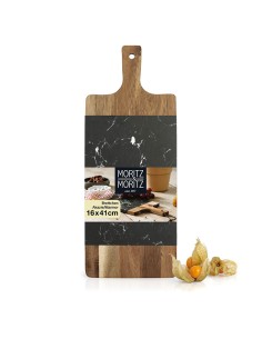 TABLA SERVIR MADERA BASE MARMOL MORITZ