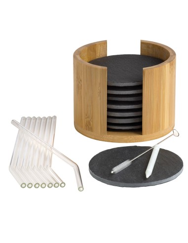 SET POSAVASOS PIZARRA 8 UN.MORITZ&MORITZ