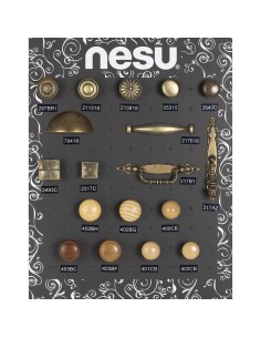 EXPOSITOR 1 POMOS/TIRADORES NESU