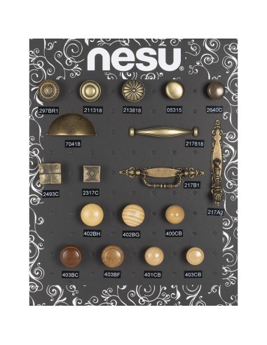 EXPOSITOR 1 POMOS/TIRADORES NESU