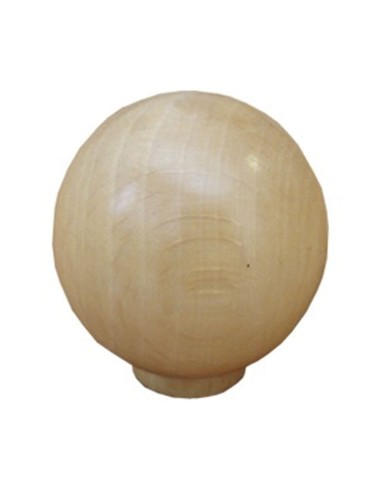 POMO BOLA DE 30 HAYA LACADO NATURAL