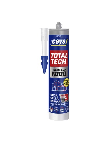 ADHESIVO MS TECH CARTUCHO 290 ML.GRIS