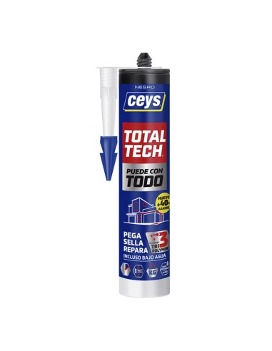 ADHESIVO MS TECH CARTUCHO 290 ML.NEGRO
