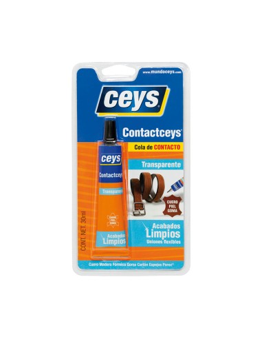 ADHESIVO CONTACTCEYS INCOLORO 30 ML.