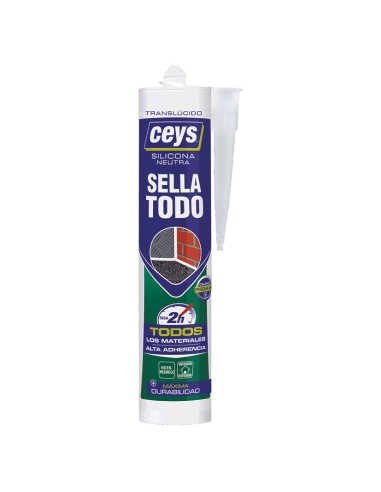 SILICONA SELLATODO NEUTRA. 280 ML. TRANS