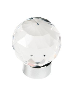 POMO 30MM CRISTAL CROMO BRILLO