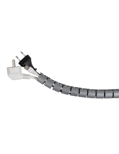 ORGANIZADOR CABLES GRIS 2M Ø 25MM C/GUÍA