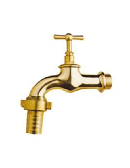 GRIFO CURVO RACOR MANGUERA PULIDO 1/2"