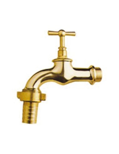 GRIFO CURVO RACOR MANGUERA PULIDO 3/4"
