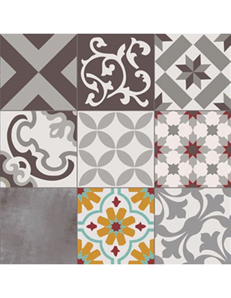 ALFOMBRA CROMA PATCH GRIS-AMBAR 45X75