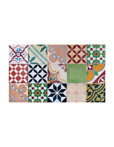 ALFOMBRA CROMA MOSAICO COLOR 45X75 cm