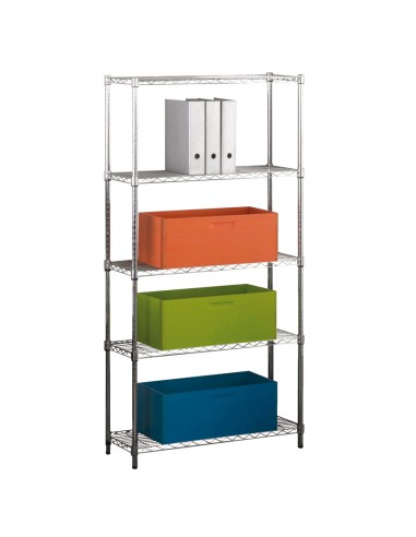 ESTANTERIA 5 BALDAS REGULABLE 180X60X35
