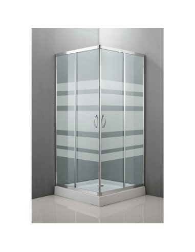 MAMPARA DUCHA ANGULAR 80X80 CM CROMO