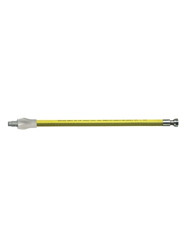 TUBO GAS INOX C/VALVULA SEGURIDAD 1M.