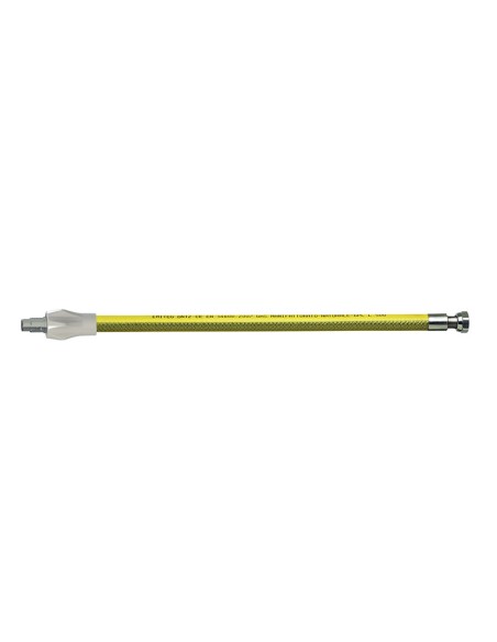 TUBO GAS INOX C/VALVULA SEGURIDAD 1M.