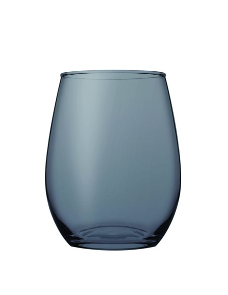VASO CRISTAL AMBER 350CC. 6 UN. AHUMADO