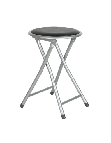 TABURETE MET.PLEGABLE METAL/NEGRO
