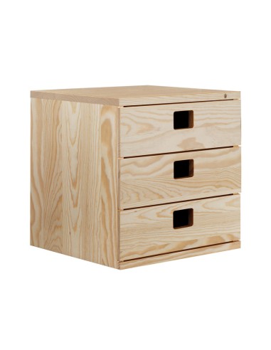 CAJONERA MODULAR 3 CAJONES 36X33X36cm